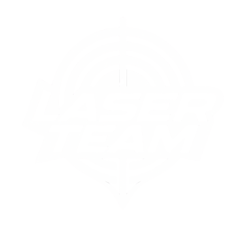 logo białe laser team